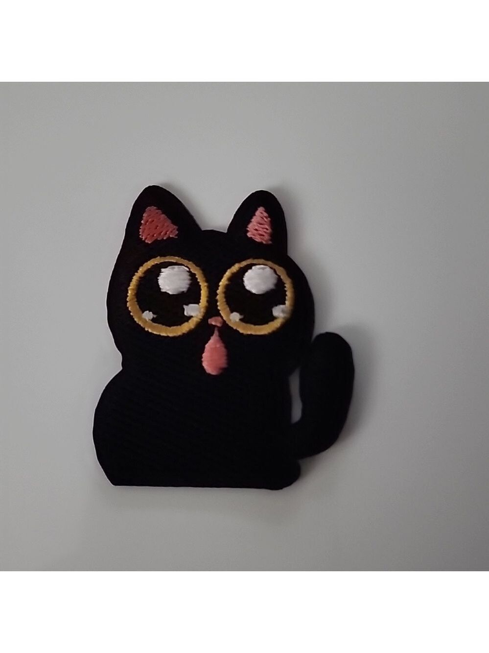 Cat Whimsy IRON ON Patch Black Cat